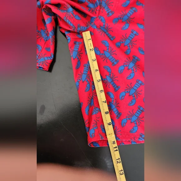 Beverly Hills Polo Club Red and Blue Lobster Swim Trunks Small - Picture 8 of 10